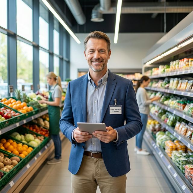 Zufriedener Geschäftsführer